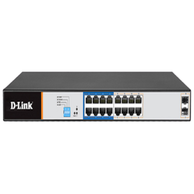 D-Link (DGS-F1210-18PS-E) Layer 2 Gigabit Managed Long Range PoE+ Surveillance