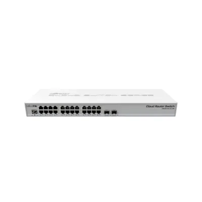 MikroTik CRS326-24G-2S+RM Cloud Router Switch – 24x Gigabit, 2x 10G SFP+, Rackmount