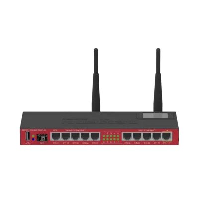 MikroTik RB2011UiAS-2HnD-IN Wireless Router – 5x Gigabit + 5x Fast Ethernet, SFP, Touchscreen