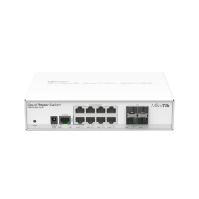 MikroTik CRS112-8G-4S-IN Cloud Router Switch – 8x Gigabit, 4x SFP, Desktop