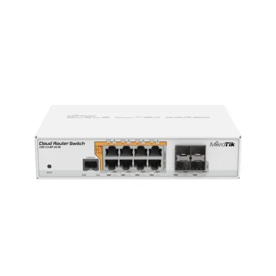 MikroTik CRS112-8P-4S-IN PoE Switch – 8x Gigabit PoE Out, 4x SFP