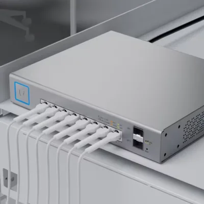 Ubiquiti UniFi US-8-150W PoE Switch – 8x Gigabit PoE+, 2x SFP, 150W, Managed