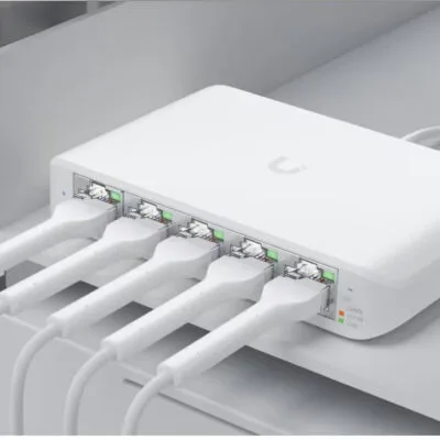 Ubiquiti UniFi Flex Mini USW-Flex-Mini Switch – 5x Gigabit, PoE Powered, Managed