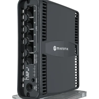 MikroTik hAP ax² C52iG-5HaxD2HaxD-TC – A Generation 6 version of the legendary hAP ac². With PoE-in and PoE-out,…