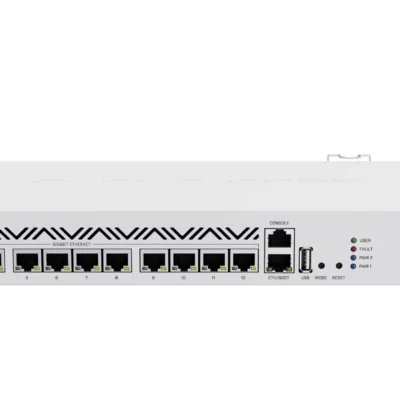MikroTik CCR2116-12G-4S+ – Forget about CPU limitations in 10G setups with this powerful 16-core 
ARM…