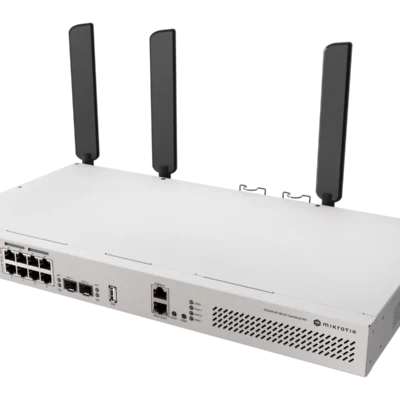MikroTik CRS418-8P-8G-2S+5axQ2axQ-RM – The Wi-Fi version of CRS418… with our strongest 4×4 MIMO Wi-Fi 6! L3 HW…