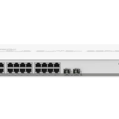 MikroTik CSS326-24G-2S+RM – SwOS powered 24 port Gigabit Ethernet switch with two SFP+ ports in 1U…
