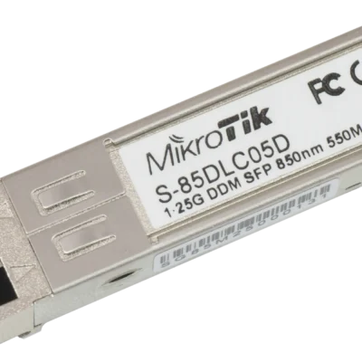 MikroTik S-85DLC05D – 1.25G SFP multi-mode 850 nm transceiver, LC, 550 m