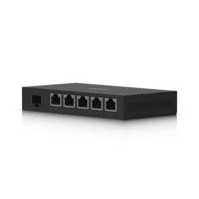 Ubiquiti EdgeRouter X SFP – Compact but powerful router sporting (5) Gigabit RJ45 ports with passive PoE…