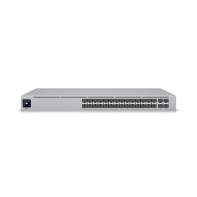 Ubiquiti Hi-Capacity Aggregation Switch USW-PRO-AGGREGATION – A 32-port, Layer 3 switch made for high-capacity 10G SFP+ and 25G SFP28…