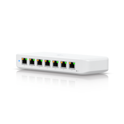Ubiquiti Ultra 210W Switch USW-ULTRA-210W – A compact, Layer 2, 8-port GbE PoE switch with versatile mounting options