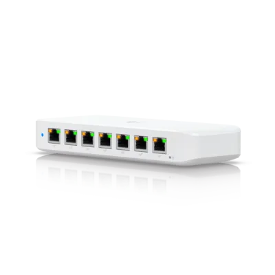 Ubiquiti Ultra 210W Switch USW-ULTRA-210W – A compact, Layer 2, 8-port GbE PoE switch with versatile mounting options